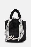 Karl Lagerfeld coș pentru femei împletit K/SIGNATURE negru B2W46073