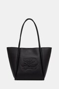 Karl Lagerfeld torebka shopper damska skórzana K/AUTOGRAPH czarna B2W30051