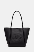 Karl Lagerfeld torebka shopper damska skórzana K/AUTOGRAPH czarna B2W30051