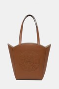 Karl Lagerfeld Torebka shopper damska skórzana K/CIRCLE brązowa B2W30013