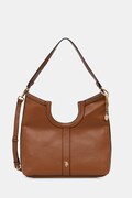 U.S. Polo Assn. torebka tote damska z imitacji skóry LAWSON brązowa BEU8L9058WVP