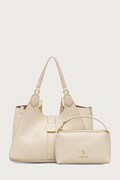 U.S. Polo Assn. torebka shopper damska z imitacji skóry MARGARET beżowa BEUMF9043WVP
