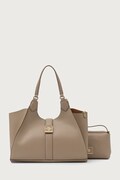 U.S. Polo Assn. torebka shopper damska z imitacji skóry MARGARET brązowa BEUMF9043WVP