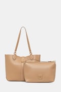 U.S. Polo Assn. torebka shopper damska z imitacji skóry MARGARET beżowa BEUMF9044WVP