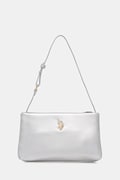 U.S. Polo Assn. torebka crossbody damska z imitacji skóry CEREMONY srebrna BEUQC6455WVP