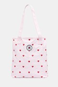 Converse torebka tote damska bawełniana x CHUCKS IN LOVE różowa MA5947