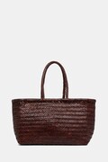 Dragon Diffusion torebka shopper damska skórzana bordowa 8810