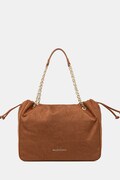 Valentino Bags borsa shopper da donna in imitazione di scamoscio MAXI marrone VBS9U701