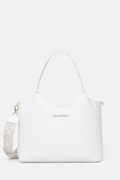 Valentino Bags torebka shopper damska z imitacji skóry ALEKSANDRA biała VBS9W901