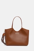 Valentino Bags torebka shopper damska z imitacji skóry ALEKSANDRA brązowa VBS9W901