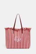 United Colors of Benetton torebka tote damska bawełniana czerwona 6O4LVY02N