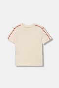 Calvin Klein Jeans t-shirt bawełniany dziecięcy kolor beżowy gładki IB0IB02613