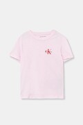 Calvin Klein Jeans t-shirt bawełniany dziecięcy kolor różowy gładki IU0IU00719