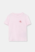 Calvin Klein Jeans t-shirt bawełniany dziecięcy kolor różowy gładki IU0IU00719