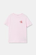 Calvin Klein Jeans t-shirt bawełniany dziecięcy kolor różowy z nadrukiem IU0IU00719