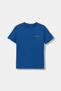 Calvin Klein Jeans t-shirt bawełniany dziecięcy kolor niebieski z nadrukiem IU0IU00719