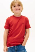 Дитяча бавовняна футболка Tommy Hilfiger колір червоний однотонна KB0KB06879