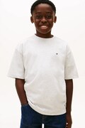 Tommy Hilfiger t-shirt bawełniany dziecięcy kolor szary gładki KB0KB09646
