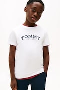 Tommy Hilfiger t-shirt bawełniany dziecięcy kolor biały z nadrukiem KB0KB10051