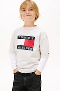 Tommy Hilfiger t-shirt bawełniany dziecięcy kolor szary z nadrukiem KB0KB10340