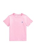 Polo Ralph Lauren t-shirt bawełniany dziecięcy kolor różowy gładki 322832904040