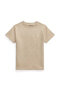 Polo Ralph Lauren t-shirt bawełniany dziecięcy kolor beżowy gładki 322832904187
