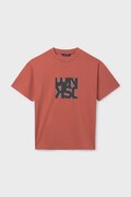 Mayoral tricou de bumbac pentru copii culoarea portocaliu, cu imprimeu, 840