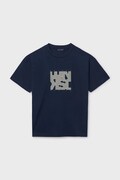 Mayoral t-shirt in cotone per bambini colore blu navy 840