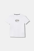 Guess t-shirt bawełniany dziecięcy kolor biały z nadrukiem L6RI02 K8HM4