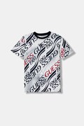 Guess t-shirt bawełniany dziecięcy kolor granatowy wzorzysty L6RI04 K8HM4