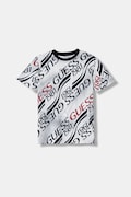 Guess t-shirt bawełniany dziecięcy kolor granatowy wzorzysty L6RI04 K8HM4