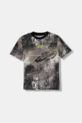 Guess t-shirt bawełniany dziecięcy kolor szary wzorzysty L6RI04 K8HM4