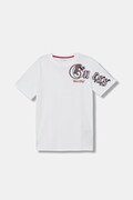 Guess t-shirt bawełniany dziecięcy kolor biały z nadrukiem L6RI12 K8HM4