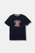 Guess t-shirt bawełniany dziecięcy kolor granatowy z nadrukiem L6RI13 K8HM4
