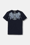 Guess t-shirt bawełniany dziecięcy kolor granatowy z nadrukiem L6RI21 K8HM4
