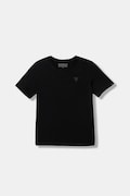 Guess t-shirt bawełniany dziecięcy kolor czarny gładki L6RI27 I3Z14