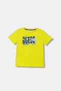 Guess t-shirt bawełniany dziecięcy kolor zielony z nadrukiem N6RI00 K8HM4