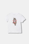 Guess t-shirt bawełniany dziecięcy kolor biały z nadrukiem N6RI03 K8HM4