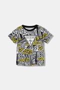Guess t-shirt bawełniany kolor szary wzorzysty N6RI04 K8HM4