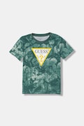 Guess t-shirt bawełniany kolor zielony wzorzysty N6RI04 K8HM4