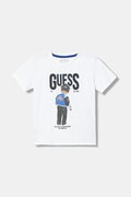 Guess t-shirt bawełniany dziecięcy kolor biały z nadrukiem N6RI05 K8HM4