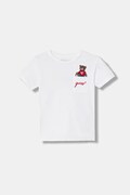 Guess t-shirt bawełniany dziecięcy kolor biały z aplikacją N6RI25 I3Z14