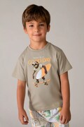 Mayoral t-shirt in cotone per bambini colore verde 3064