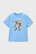 Mayoral t-shirt in cotone per bambini colore blu 3064