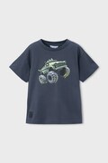 Mayoral t-shirt bawełniany dziecięcy kolor szary z nadrukiem 3069
