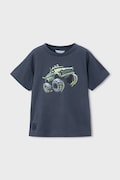 Mayoral t-shirt bawełniany dziecięcy kolor szary z nadrukiem 3069