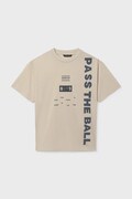 Mayoral t-shirt in cotone per bambini colore beige 6034