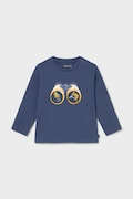 Mayoral longsleeve bawełniany dziecięcy kolor granatowy z aplikacją 1017