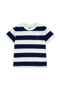 Levi's T-shirt dziecięcy z bawełną BIG STRIPE TEE granatowy 9EP864