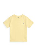 Polo Ralph Lauren t-shirt bawełniany dziecięcy kolor żółty z aplikacją 322832904509